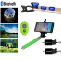 iBank(R)Selfie Stick + Fisheye Wide Angle Camera Lens